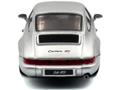 1994 Porsche 911 (964) RS Silver Metallic with Black Stripes 1/43 Diecast Model Car by Solido