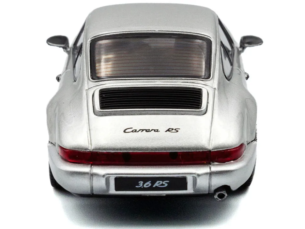1994 Porsche 911 (964) RS Silver Metallic with Black Stripes 1/43 Diecast Model Car by Solido