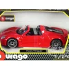 Porsche 918 Spyder Convertible Red 1/24 Diecast Model Car Bburago 21076