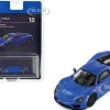 Porsche 918 Spyder Sapphire Blue Metallic Hypercar League Collection 1/64 Diecast Model Car PosterCars H18B