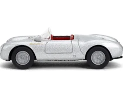 1955 Porsche 550 Spyder Silver Metallic with Red Interior 