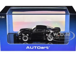 Porsche 911 (930) Turbo "Blackbird" Black "Wangan Midnight - Comic #1 Version" Manga 1/64 Model Car by Autoart