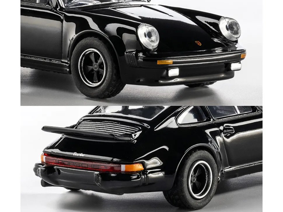 1975 Porsche 930 Turbo Black "Collection" Series 1/64 Diecast Model Car by Majorette