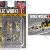 Public Works 2 6 piece Diecast Figure Set 4 Figures 1 camera 1 wheelbarrow Limited Edition to 3600 pieces Worldwide for 1/64 Scale Models American Diorama AD-76519MJ