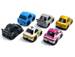 QubeCarz Series #1 Set of 6 pieces 1/64 Diecast Model Cars by Mini GT