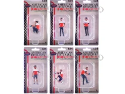 Race Crew 6 piece Figure Set for 1/24 Scale Models by American Diorama
