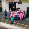 Race Day 2 6 piece Diecast Figure Set 1/64 Scale Models Tarmac Works American Diorama T64F-001-PK