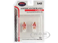 Race Day Two Diecast Figures Set 6 1/43 Scale Models American Diorama 38364