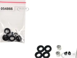 Rear Hypoid Wheelset Chrome 1/87 (HO) Plastic Model by Promotex