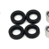 Rear Low Profile Wheelset Chrome 1/87 (HO) Plastic Model by Promotex