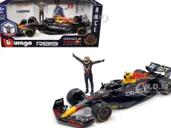 Red Bull Racing RB19 #11 Sergio Perez "Oracle" Formula One F1 Championship "Constructor Champions" (2023) with Driver Figure 1/24 Diecast Model Car by Bburago