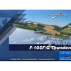 Republic F-105F Thunderchief Fighter-Bomber Aircraft "63-8299, Peach 91, 128th Tactical Fighter Squadron, Georgia ANG, Dobbins Air Reserve Base" United States Air Force "Air Power Series" 1/72 Diecast Model by Hobby Master
