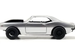 Roman's Chevrolet Camaro Z/28 Silver Black Stripes Fast & Furious 7 2015 Movie 1/32 Diecast Model Car Jada 97186