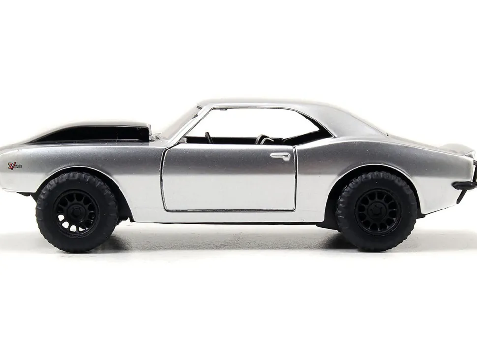 Roman's Chevrolet Camaro Z/28 Silver Black Stripes Fast & Furious 7 2015 Movie 1/32 Diecast Model Car Jada 97186