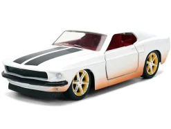 Roman's Ford Mustang White with Black Stripes and Red Interior (Dirty Version)