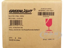 Route Runners Set 6 Vans Series 5 1/64 Diecast Model Cars Greenlight 53050