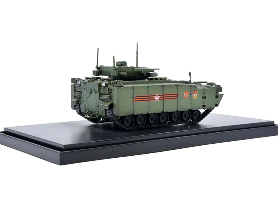 Russian Object 695 Kurganets 25 Infantry Fighting Vehicle with Four Kornet EM Guided Missiles Moscow Victory Day Parade 1/72 Diecast Model Panzerkampf 12205PA