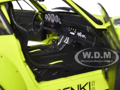 RWB Body Kit "Genki" Lime Green "Pink Slips" Series 1/18 Diecast Model Car by Jada