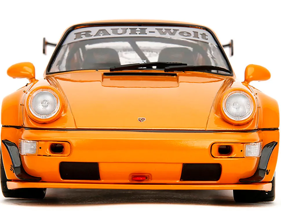 RWB Bodykit "Hibiki" Orange Metallic "Pink Slips" Series 1/18 Diecast Model Car by Jada