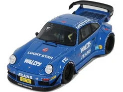 RWB Bodykit "OSHO Arrow" Blue 1/18 Model Car by GT Spirit