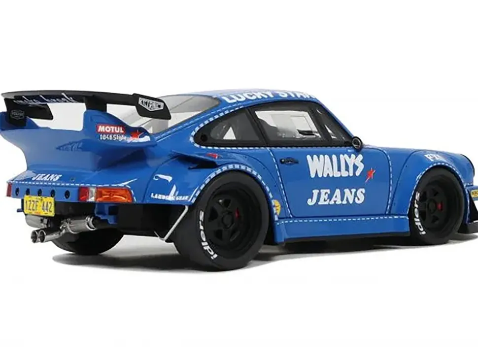 RWB Bodykit "OSHO Arrow" Blue 1/18 Model Car by GT Spirit