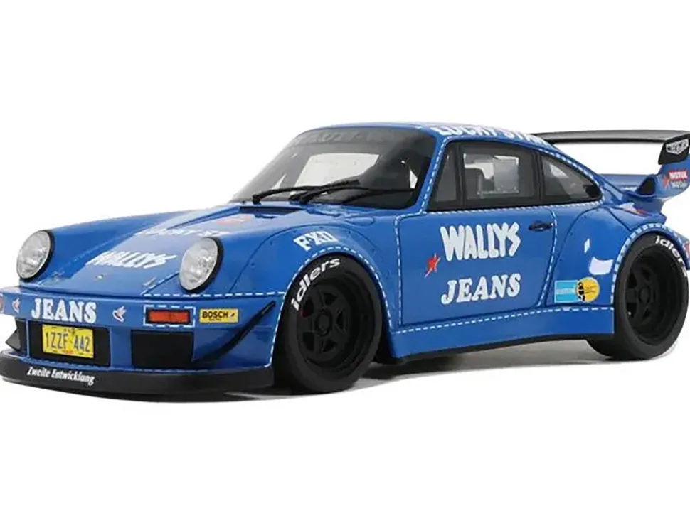 RWB Bodykit "OSHO Arrow" Blue 1/18 Model Car by GT Spirit
