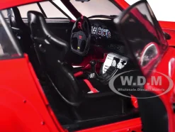 2024 RWB Bodykit "Taikano Kaishin" Red with Black Stripes 1/18 Diecast Model Car by Solido