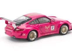 RWB 997 #12 "Hotel Ava" Pink Metallic 1/64 Diecast Model Car by Pop Race