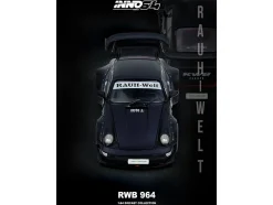 RWB 964 Matt Black 1/64 Diecast Model Car by Inno Models