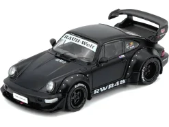 RWB 964 Matt Black 1/64 Diecast Model Car by Inno Models