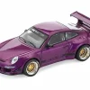 RWB 997 Purple Metallic with Black Stripes 1/64 Diecast Model Car by Pop Race