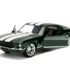 Sean's Ford Mustang Dark Green with White Stripes Fast & Furious Movie 1/32 Diecast Model Car Jada 99519