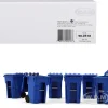 Set of 6 Blue Garbage Trash Bin Containers Replica 1/34 First Gear 90-0518