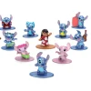 Set of 12 Diecast Figures "Disney's Stitch" Franchise "Nano Metalfigs" Series Diecast models by Jada