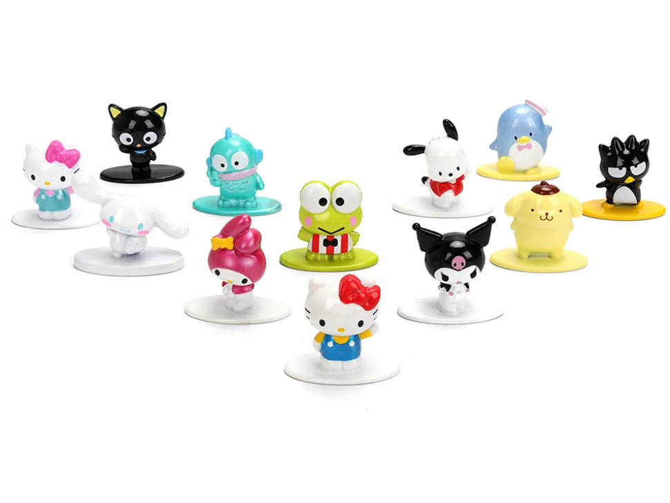 Set of 12 Diecast Figures "Hello Kitty and Friends" Franchise "Nano Metalfigs" Series Diecast models by Jada