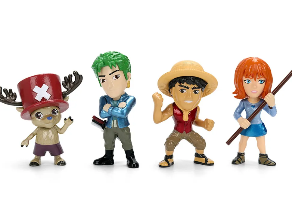 Set of 4 Diecast Figures "One Piece" (2023-Current) TV Series "Metalfigs" Series Diecast models by Jada