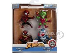 Set of 4 Diecast Figures "Spider-Man" "Metalfigs" Series Diecast Models by Jada