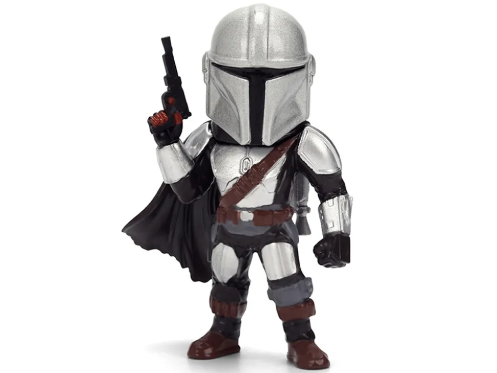 Set of 4 Diecast Figures "Star Wars: The Mandalorian & Grogu" (2026) Movie "Metalfigs" Series Diecast Models by Jada