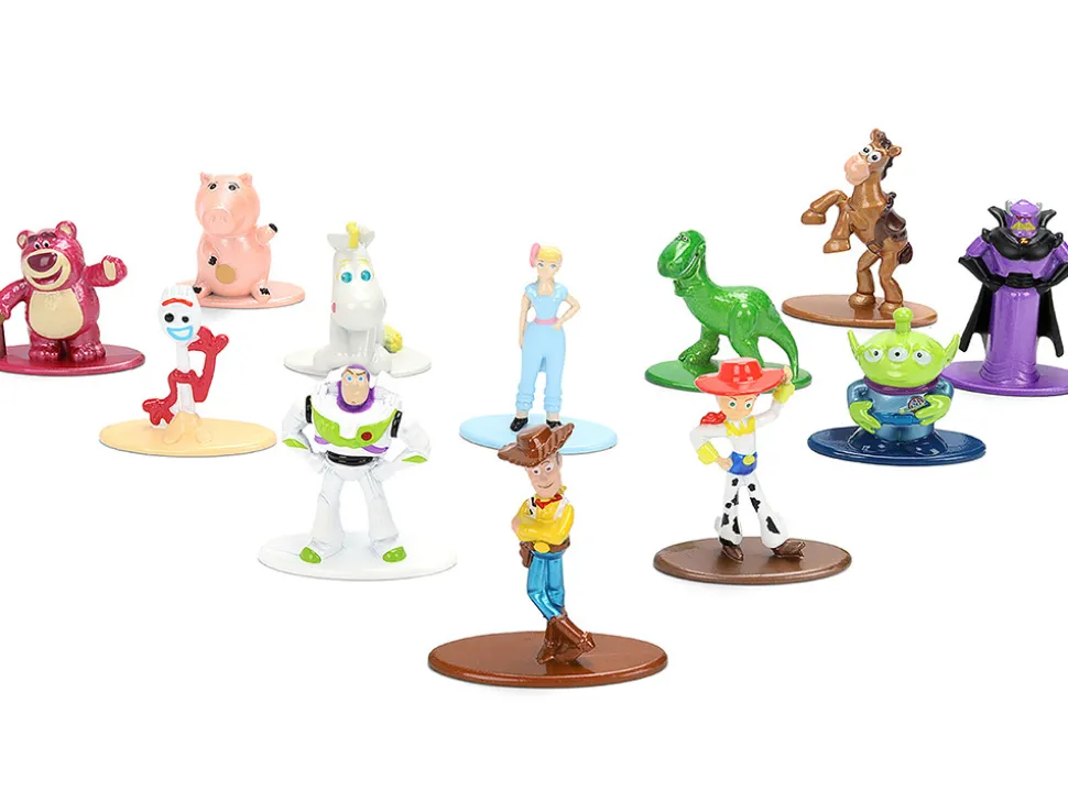 Set of 12 Diecast Figures "Toy Story" Movie Franchise "Nano Metalfigs" Series Diecast Models by Jada
