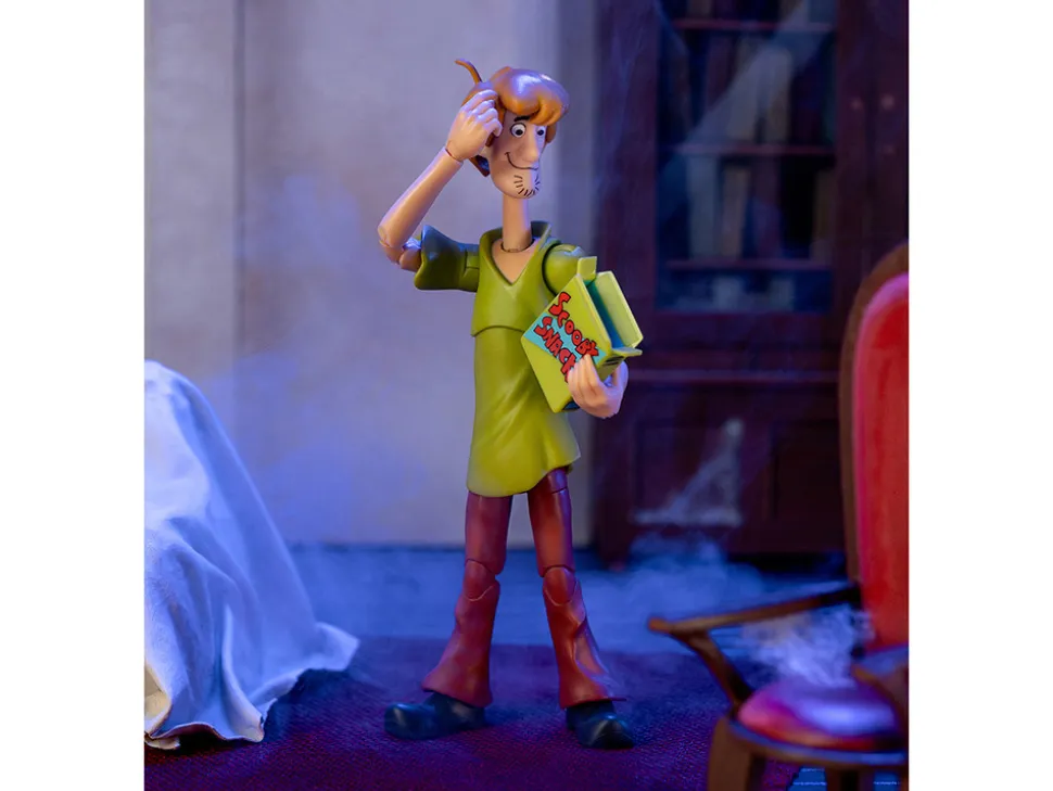 Shaggy Rogers 6.5" Moveable Figure with Accessories and Alternate Head and Hands "Scooby-Doo!" Franchise Model by Jada