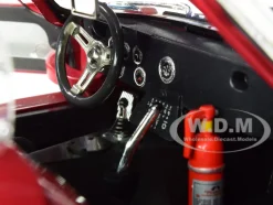 1965 Shelby Cobra Daytona Coupe #98 Red White Stripes 1/18 Diecast Model Car Shelby Collectibles SC131