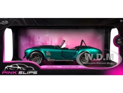Shelby Cobra 427 MKII Teal Metallic with Gray Stripes 