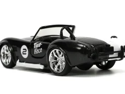 1965 Shelby Cobra 427 S/C #2 Black Metallic White Harvey Two-Face Diecast Figure Batman Hollywood Rides Series 1/32 Diecast Model Car Jada 33091