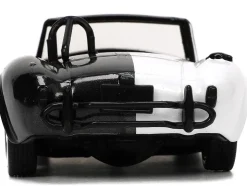 1965 Shelby Cobra 427 S/C #2 Black Metallic White Harvey Two-Face Diecast Figure Batman Hollywood Rides Series 1/32 Diecast Model Car Jada 33091