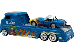 Shelby Cobra Super Snake Blue Metallic with Flames and Custom