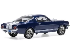1965 Shelby GT350 Dark Blue Metallic with White Stripes 1/43 Diecast Model by IXO Models
