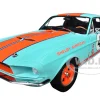 1967 Shelby GT500 #4 "Gulf Racing Tribute" Light Blue with Orange Stripes 1/18 Diecast Model Car by Solido