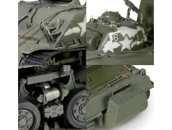 Sherman M4 (105) Howitzer Medium Tank "US Army, 711th Tank Battalion, Okinawa" (1945) "Engine Plus" Series 1/32 Diecast Model by Metal Proud - www.diecastmodelswholesale.com