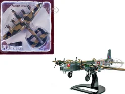 Short Stirling Mk.III Aircraft "Jolly Roger, No. 199 Squadron, 100 Group" (1943) British Royal Air Force "Planes of World War II" Series 1/144 Diecast Model Airplane by Luppa