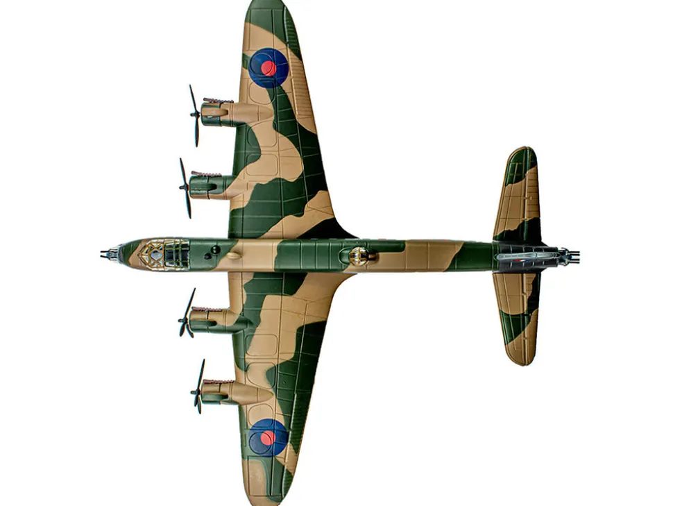 Short Stirling Mk.III Aircraft "Jolly Roger, No. 199 Squadron, 100 Group" (1943) British Royal Air Force "Planes of World War II" Series 1/144 Diecast Model Airplane by Luppa